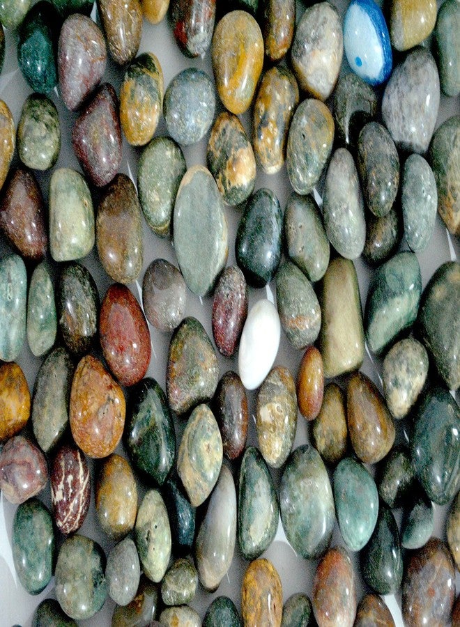 Schmick Pebbles for Decoration - Fancy Tumble Pebbles Stones for Fish Tank Aquarium, Fountain, Table Decor - Decorative Pebbles Stones and Vase Fillers - Pebbles for Plants Pots and Garden Decor (1.9 Kg, Fancy Tumble) - Image 3